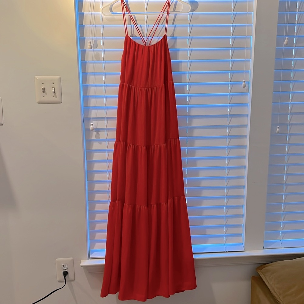 Express tiered maxi dress size xs